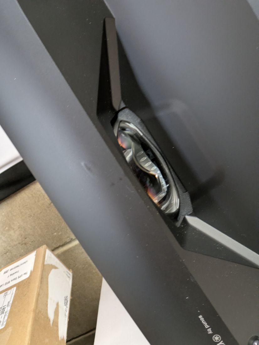 Minor scratches near the LS650 vents